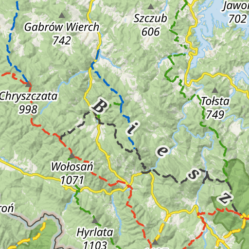 Bieszczady Mapa